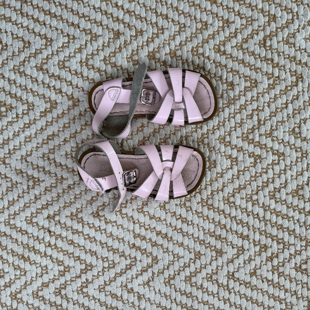 Salt Water Sandals by Hoy, Original pink Candle,  Size 9 Toddler, Play condition